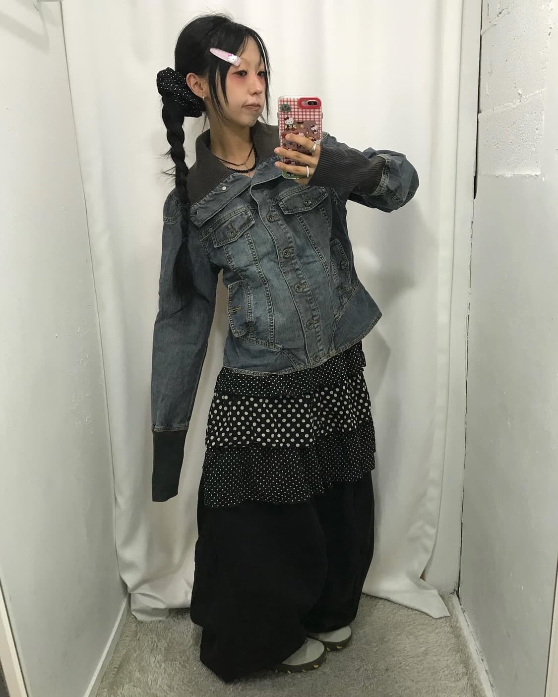 Vintage Knit Denim JK 상품이미지2