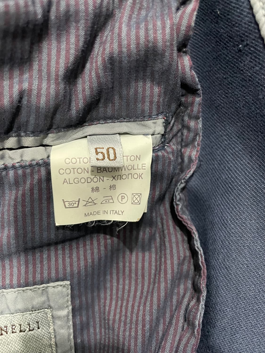 브루넬로 쿠치넬리 남성 블루 트러커 자켓 50 정품 상품이미지6