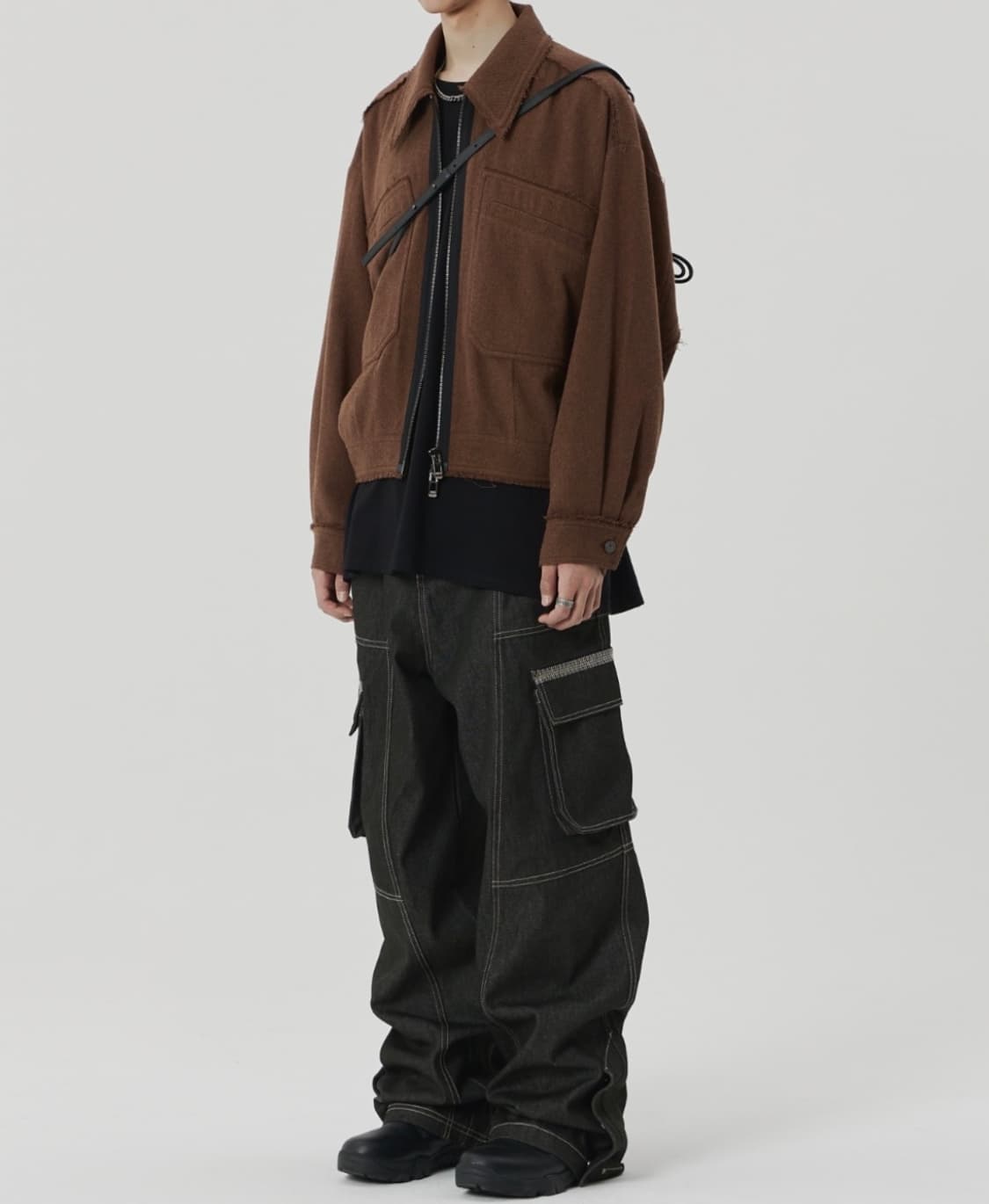 메종미네드 오블리크 패치 데님 48 상품이미지3