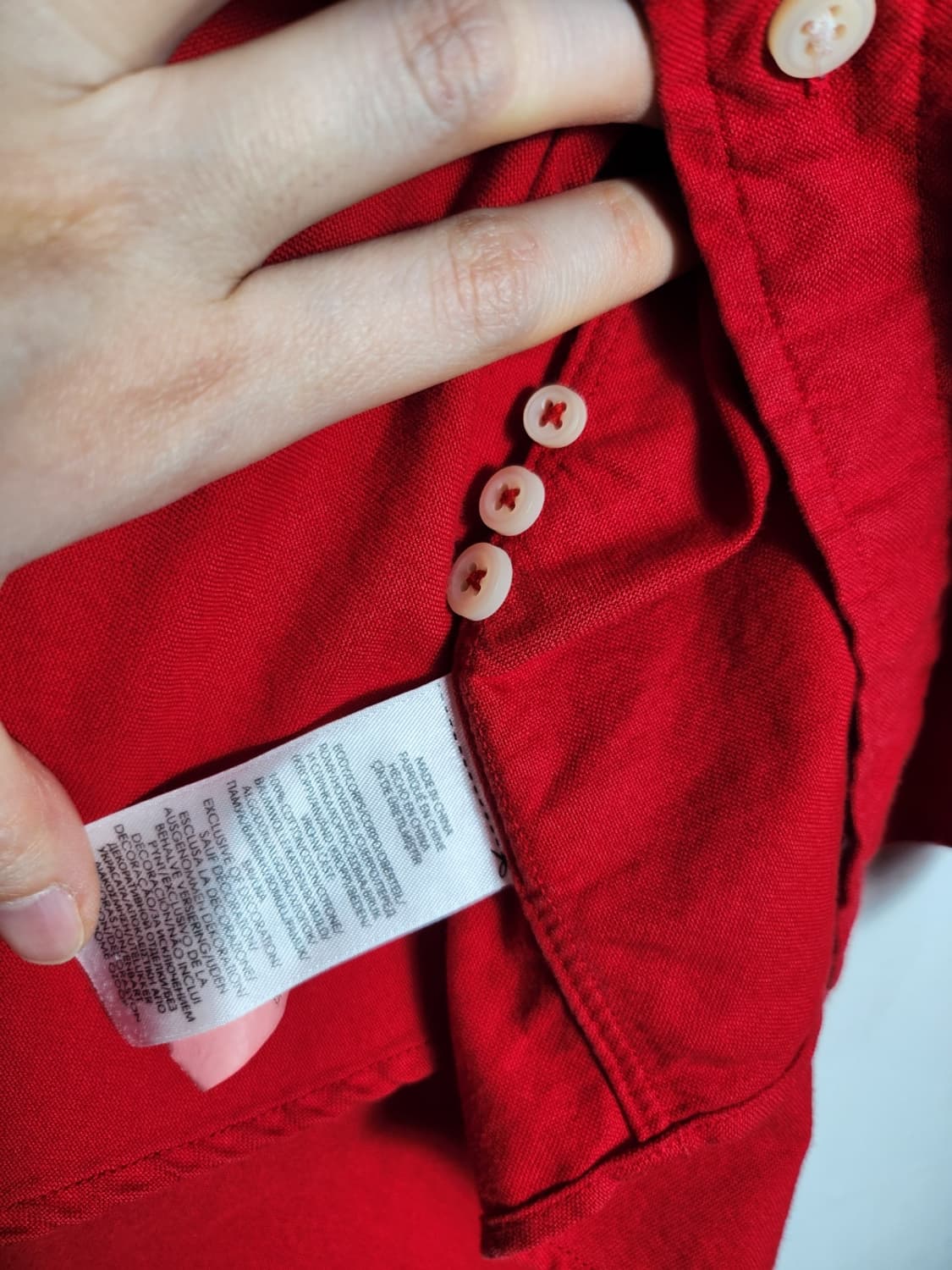 폴로 랄프로렌 레드 옥스포드 셔츠 상품이미지5