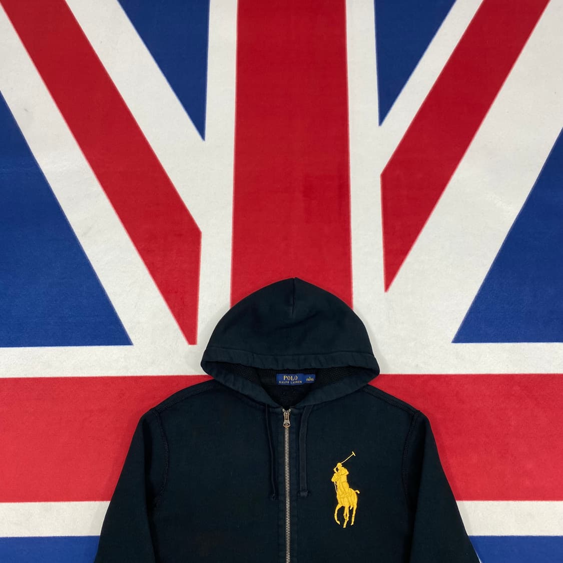 폴로 금장 빅포니 후드집업 S 실측 M 상품이미지2