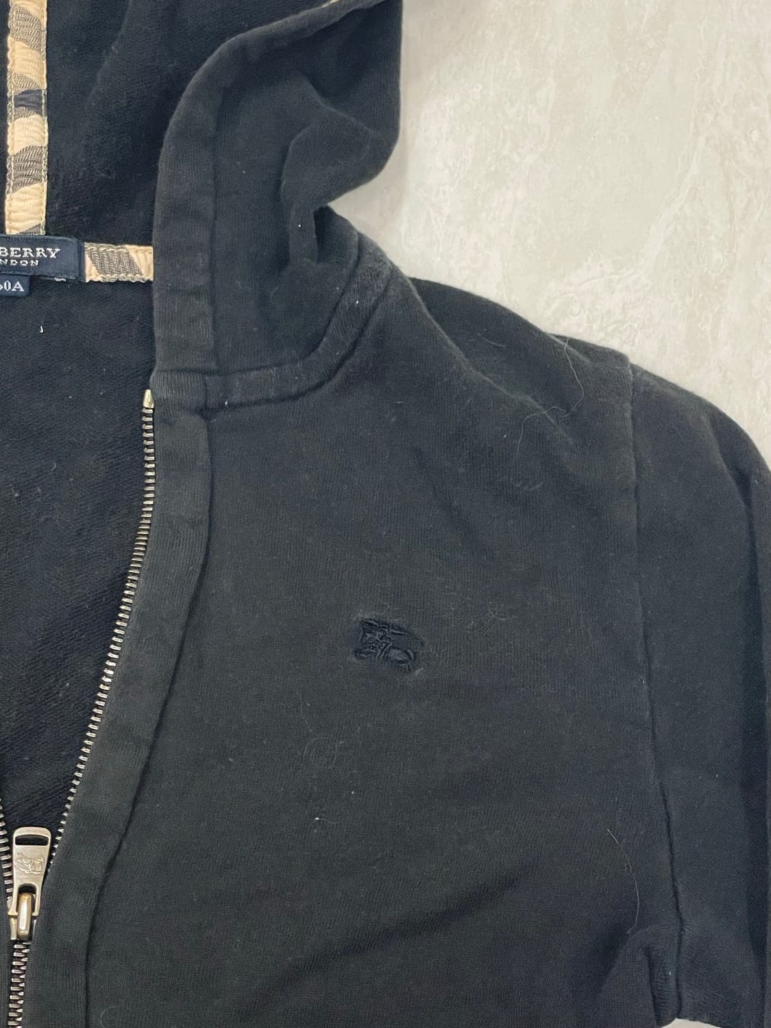 Burberry 버버리 체크 디테일 후드 집업 상품이미지3