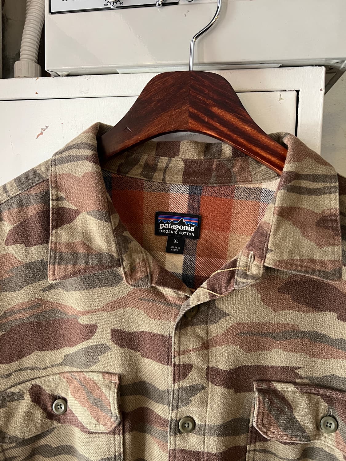 [XL]파타고니아 2포켓 우드랜드 패턴 오가닉 코튼 셔츠 상품이미지2