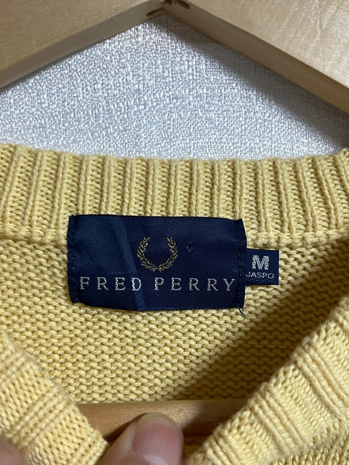 공용 프레드페리 꽈배기니트 M 상품이미지5