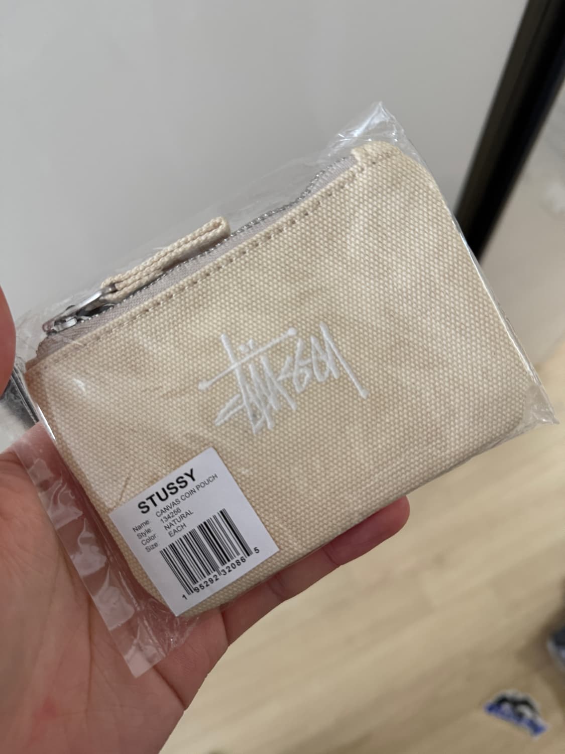 [OS]스투시 캔버스 코인 파우치 내추럴 상품이미지1