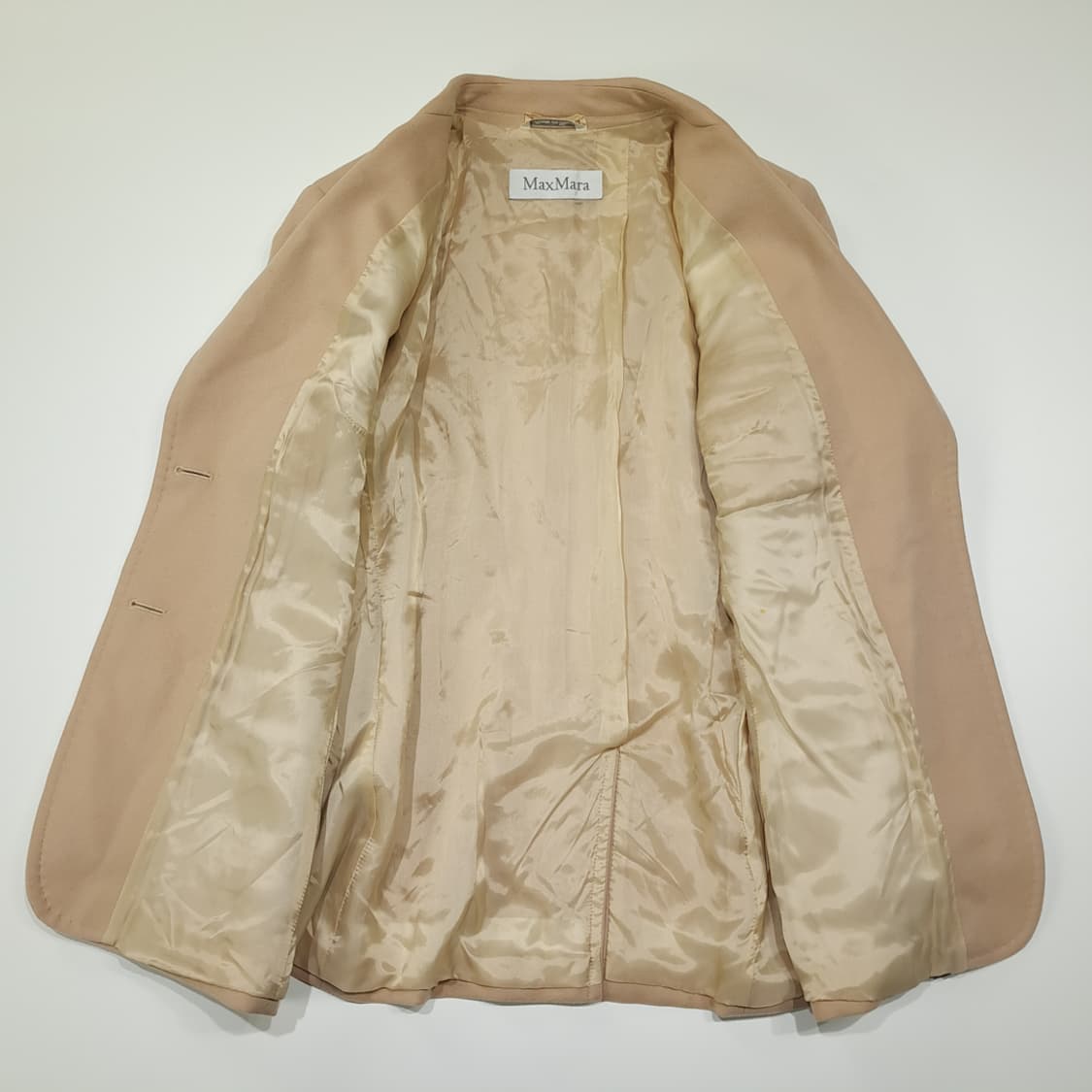 CL168 막스마라 이태리판 버진울 픽스티치 카멜 블레이저 상품이미지5