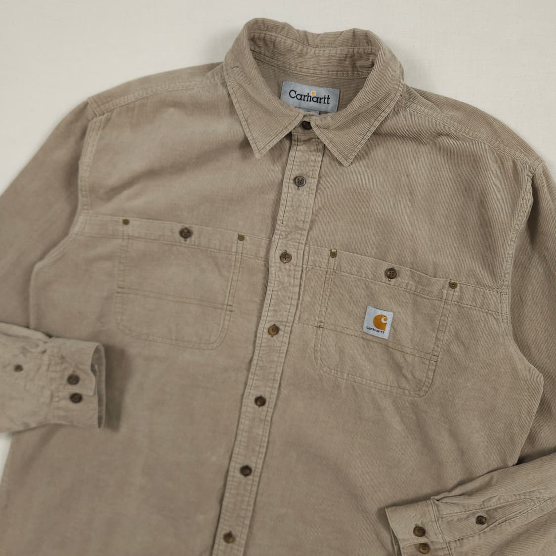 XL(105) 칼하트 리워크 코듀로이셔츠 다크베이지 상품이미지1