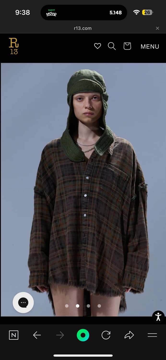 r13 슈레드 셔츠 상품이미지2