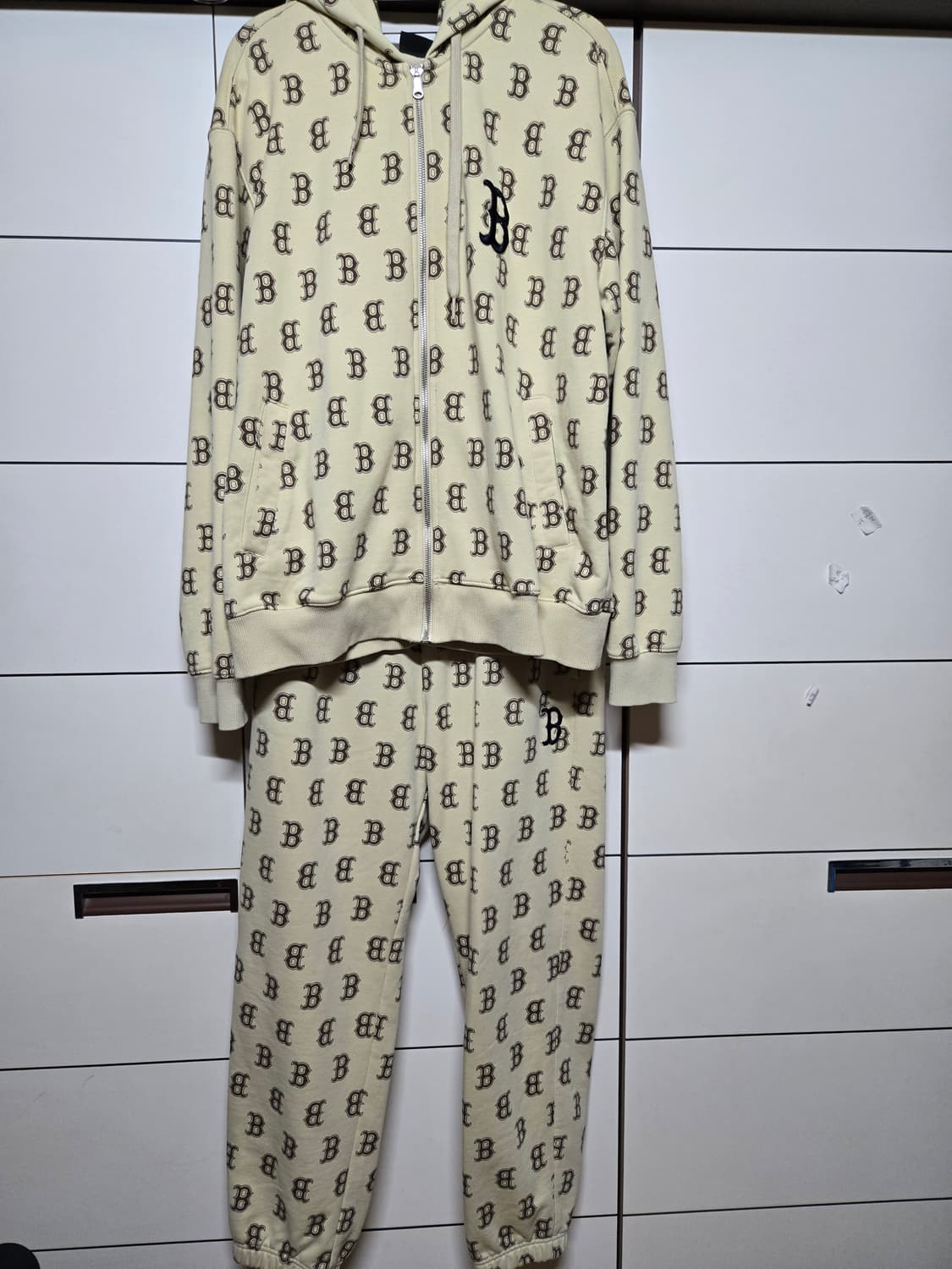 MLB 모노그램 후드집업,바지 셋업 상품이미지3