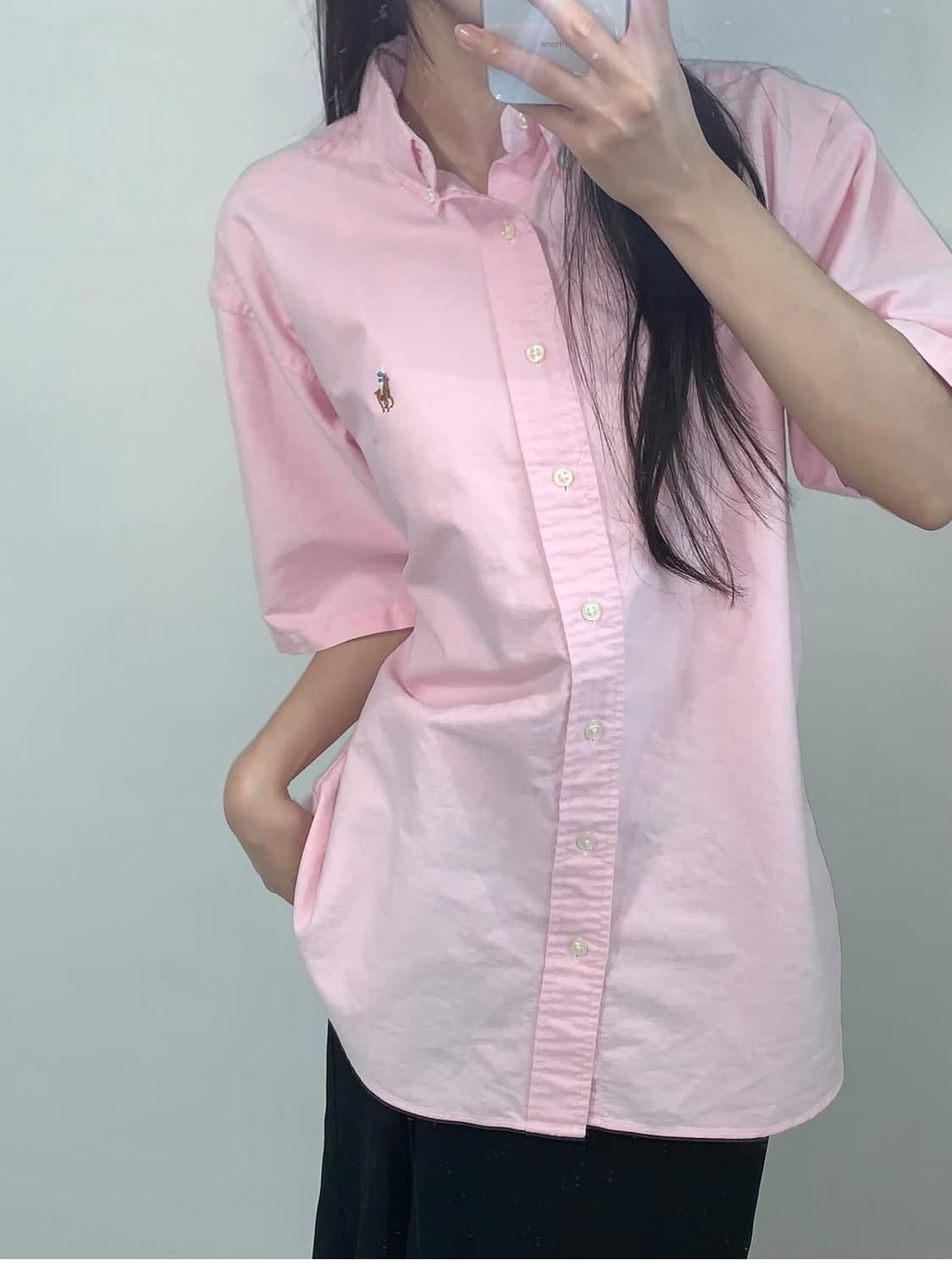 Polo by RalphLauren 폴로 핑크 반팔셔츠 상품이미지2