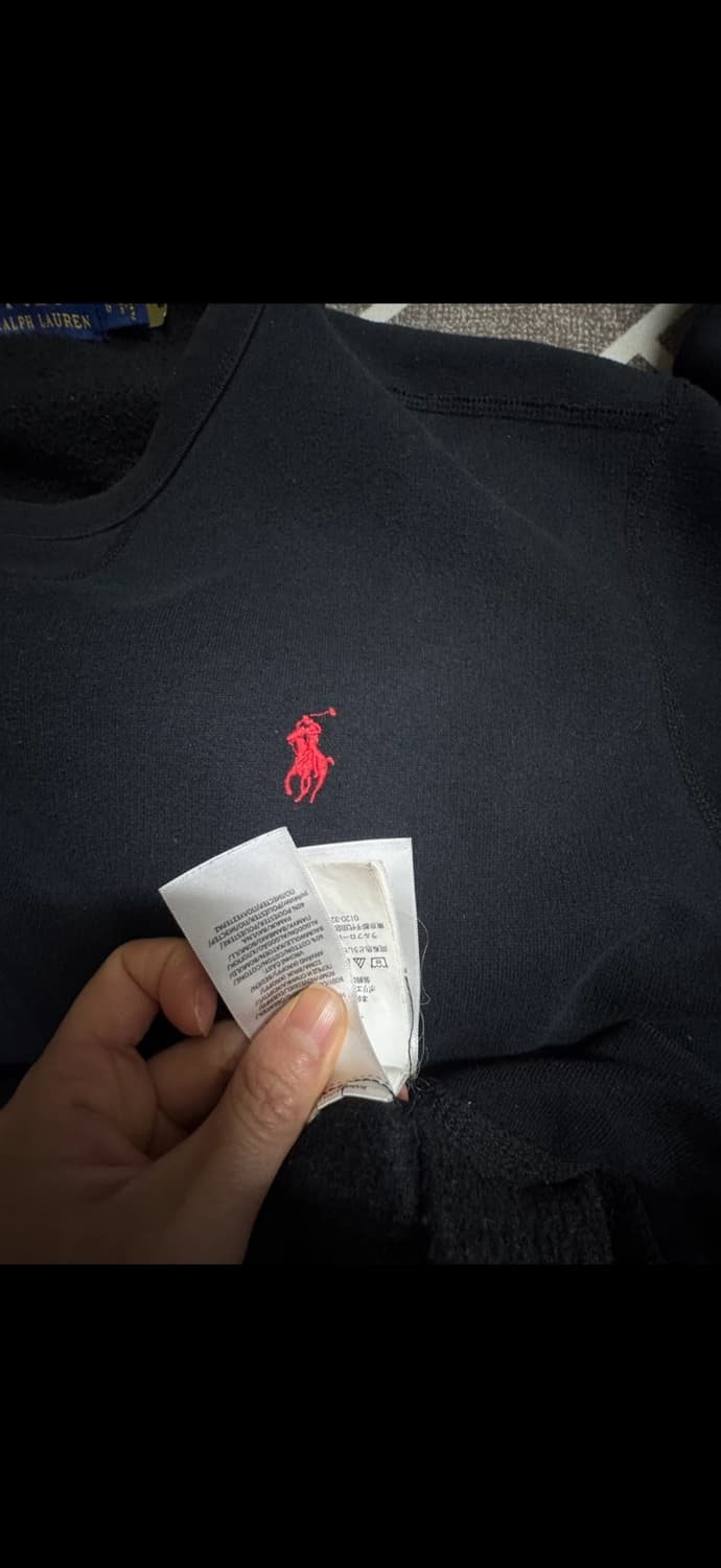 폴로 랄프로렌 블랙 맨투맨 L 상품이미지2