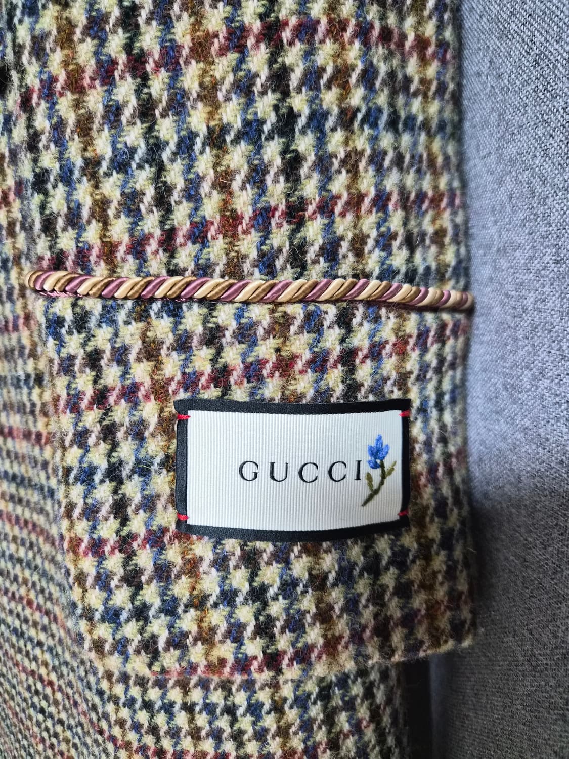 구찌 울 체크 턴업 코트 팝니다 루이비통 프라다 디올 보테가 상품이미지4