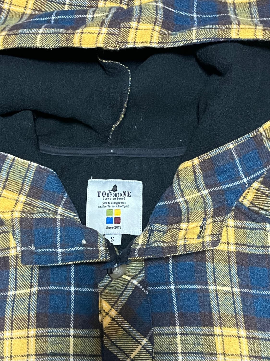 TONEONETONE 톤온톤 체크 후드 아노락 집업 상품이미지2