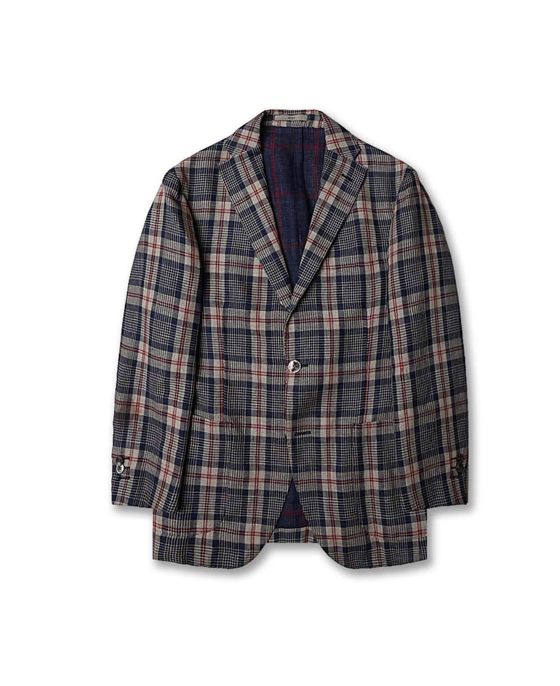 볼리올리 [Boglioli] 소호 린넨 울 클래식 체크 스포츠 자켓 상품이미지1