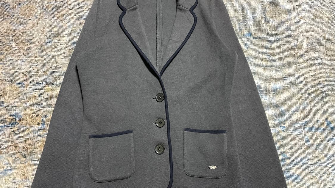 JPN 00s 일본빈티지 Y2K 모리걸 라코스테 니트 블레이저 자켓 38 상품이미지6