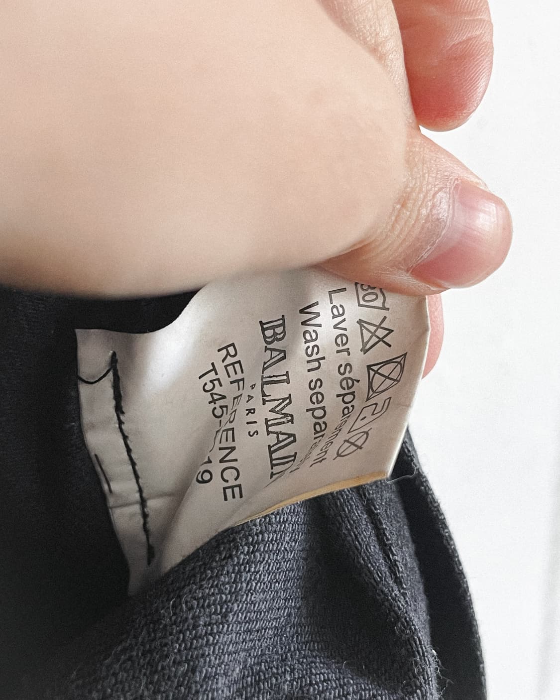 [34] 발망 데카르넹 왁스코팅 스택핏 바이커데님 상품이미지8