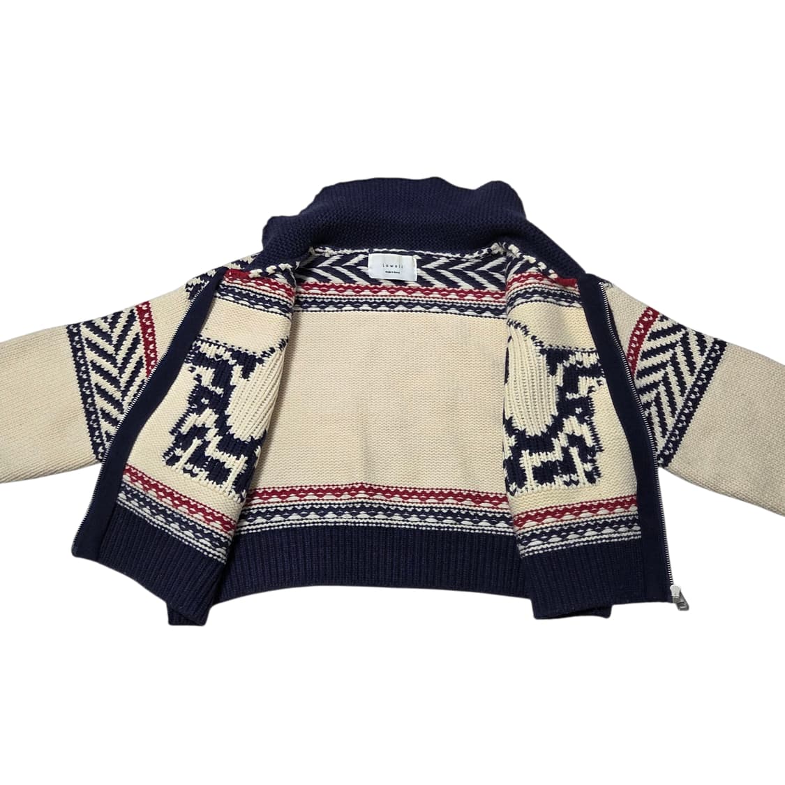 Lowell 로웰 여성 빈티지 코위찬 니트 자켓 상품이미지4