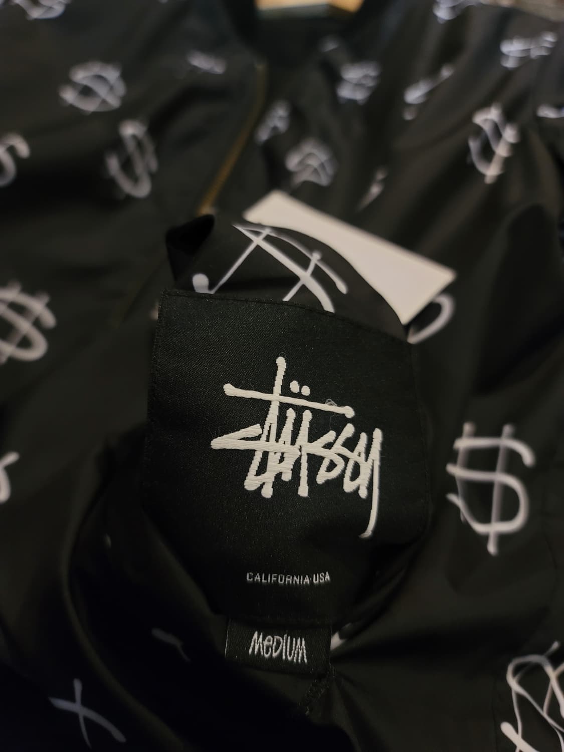 스투시 블랙 달러 패턴 리버시블 봄버 자켓 상품이미지8