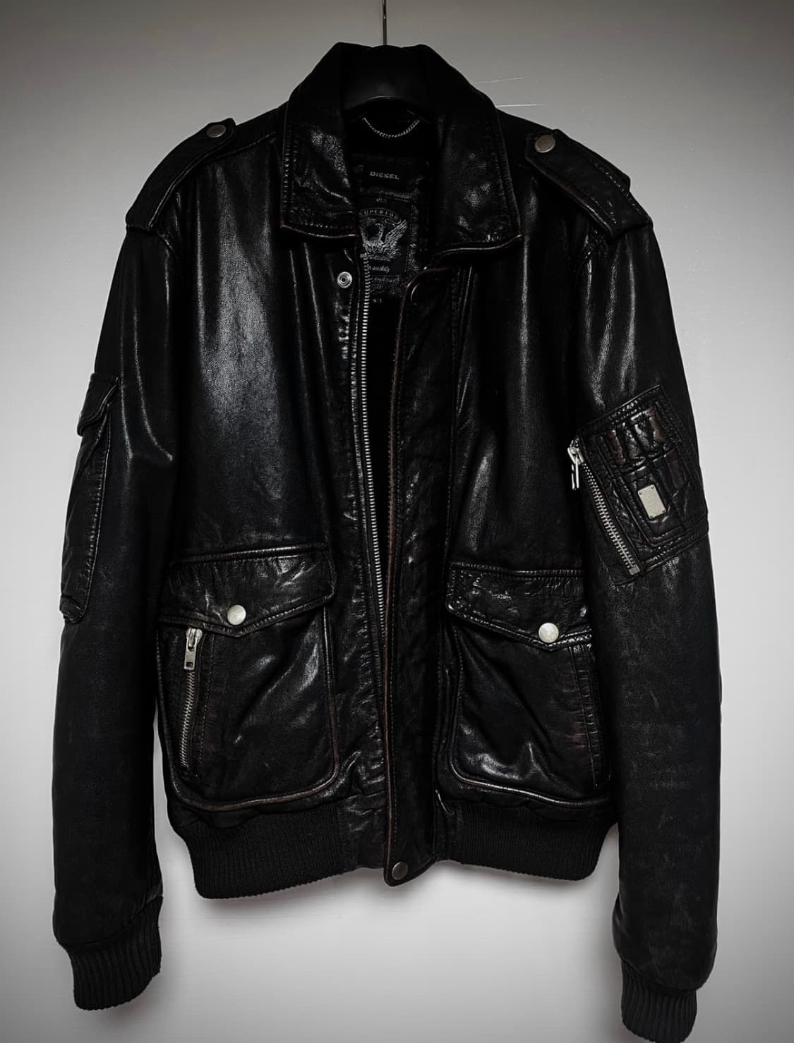 디젤 램스킨 봄버 상품이미지1