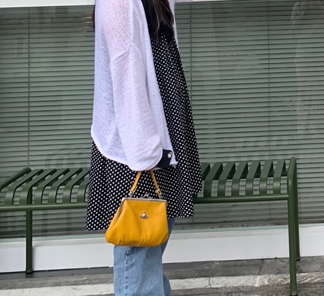 비비안웨스트우드 노랑 복조리백 상품이미지9