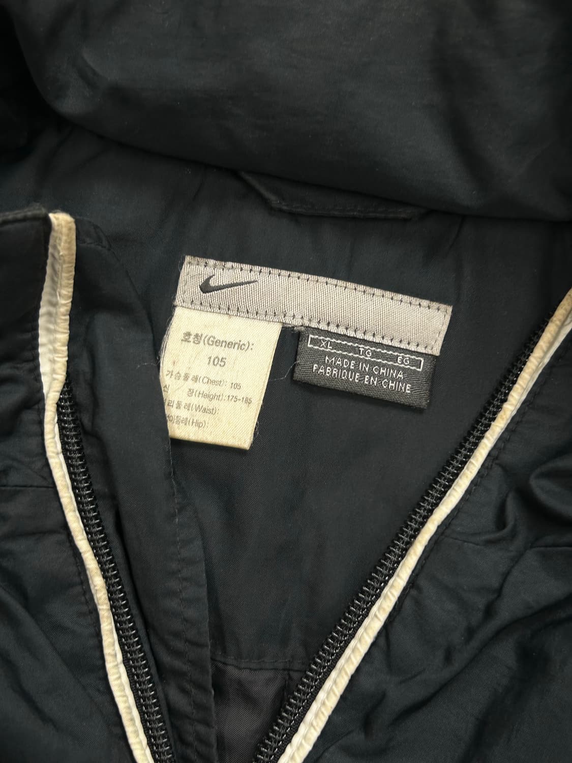 나이키 블랙 사이드라인 바람막이 XL 상품이미지5