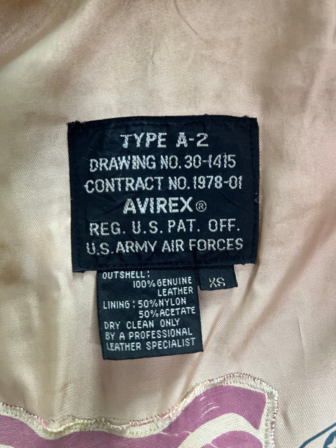 AVIREX A-2 jacket 상품이미지4