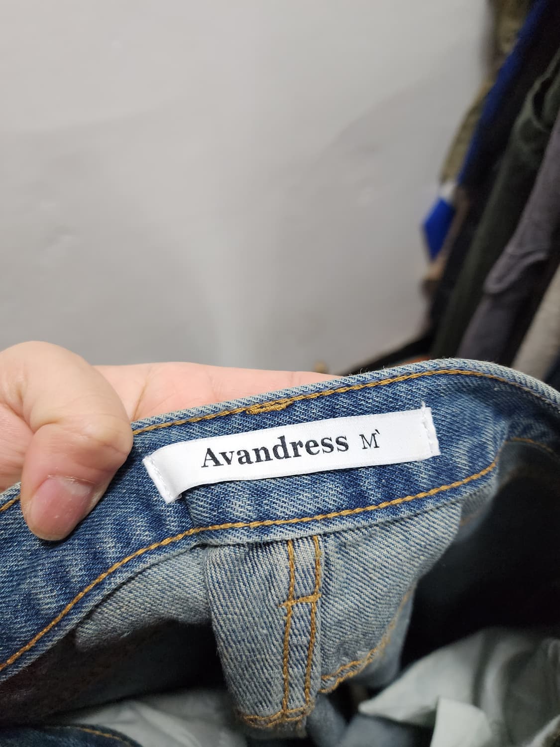 Avandress 어반드레스 사이드라인 와이드 데님팬츠 상품이미지4