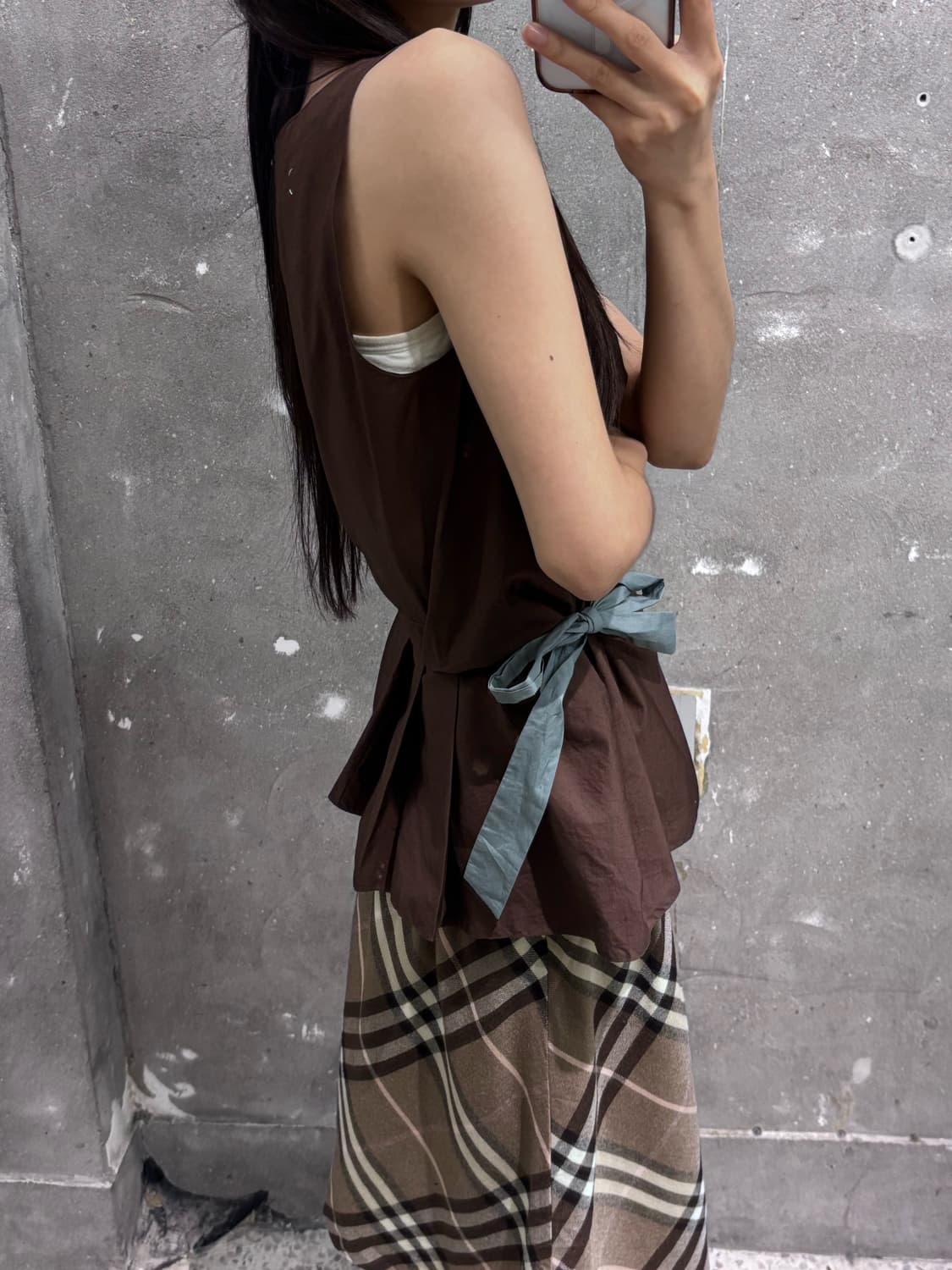 Marni 마르니 브라운 코튼 슬리브리스 상품이미지3