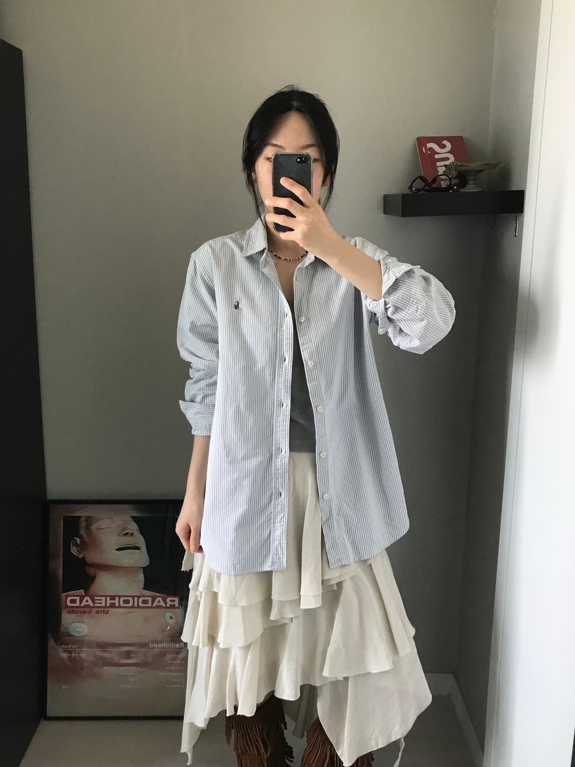 폴로 랄프로렌 포니 로고 스트라이프 셔츠 상품이미지1