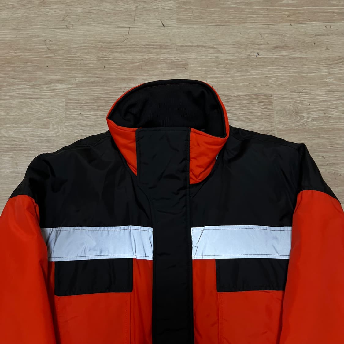 자라 보드복 스키복 배색  바람막이 스키점퍼 [오렌지] 2XL/110 상품이미지2