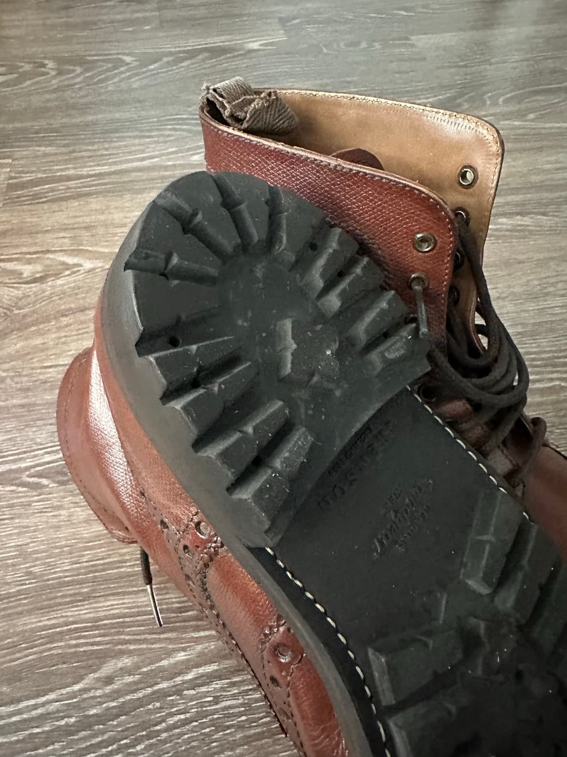 Grenson Fred 코맨더 솔 uk8 / 42 브라운 부츠 상품이미지5