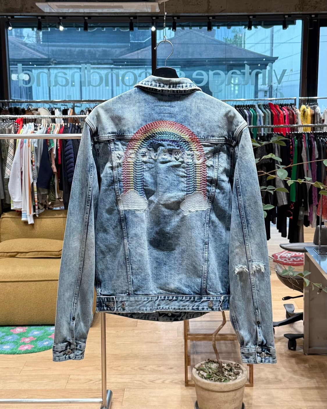 디스퀘어드2 데님 레인보우 자수 자켓  상품이미지1