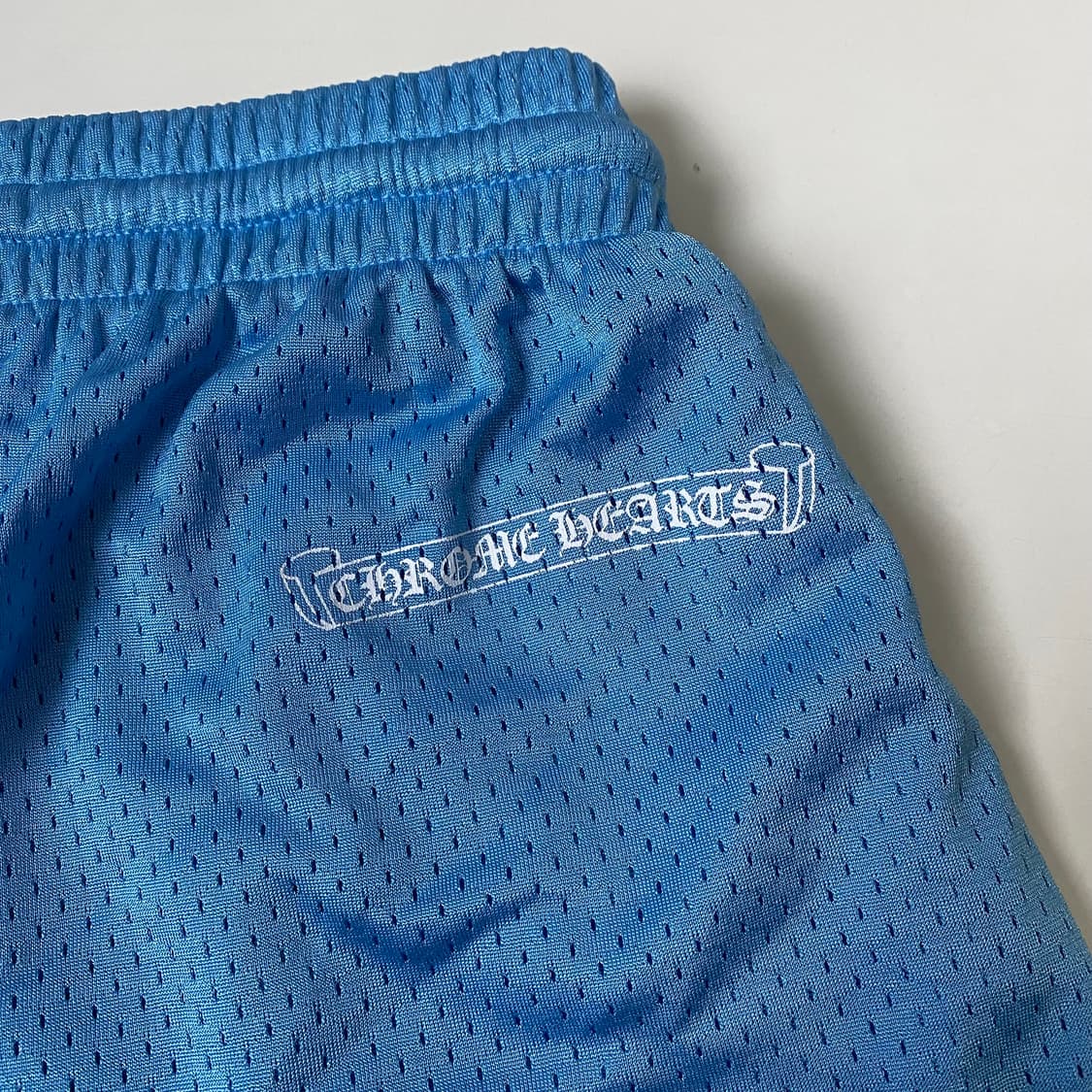 [L] 크롬하츠 메쉬 바시티 쇼츠 스카이 블루 상품이미지5