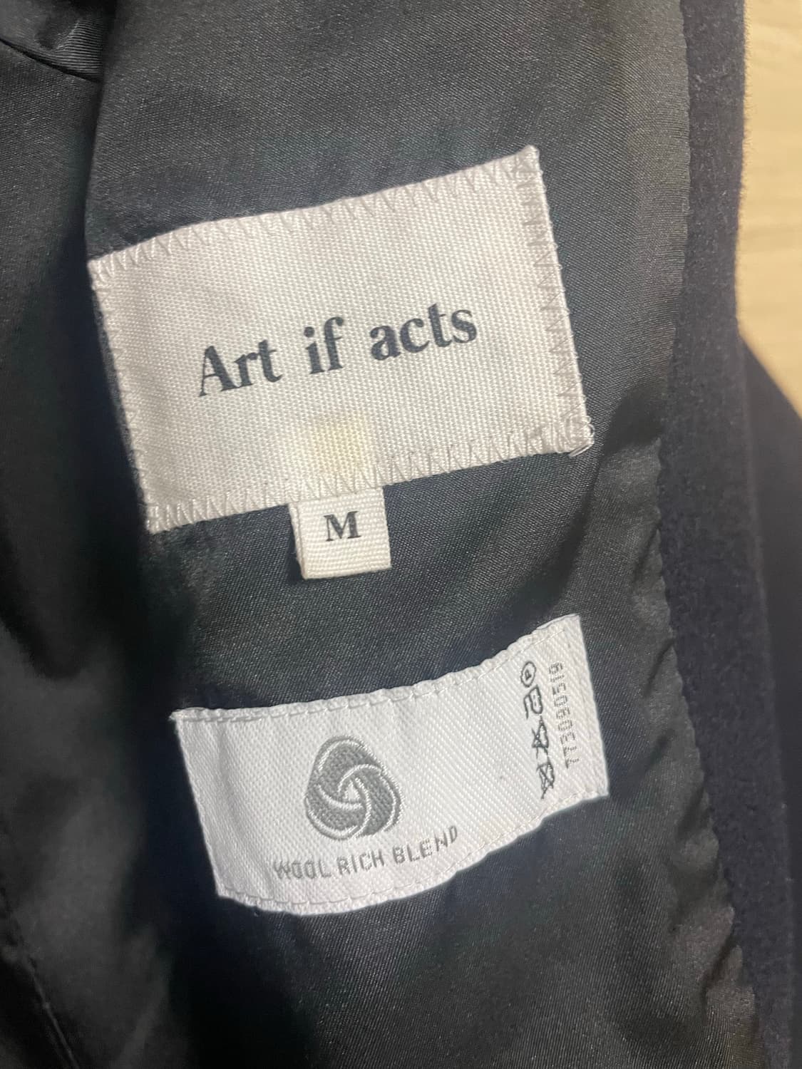 아트이프액츠 24FW 발마칸 코트 다크네이비 M 상품이미지3