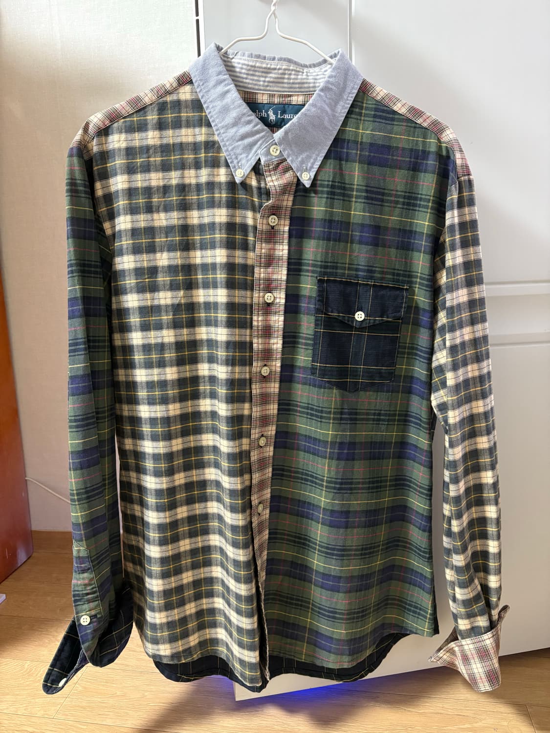 폴로 랄프로렌 멀티체크 패치워크 셔츠 상품이미지1