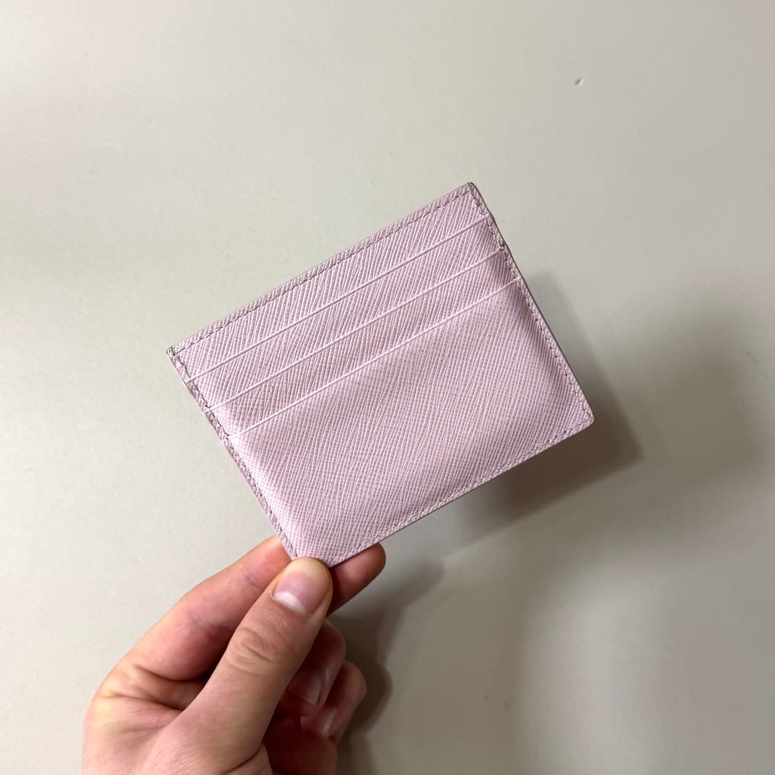 [백화점판/당일출고]프라다 삼각로고 사피아노 카드지갑 상품이미지4