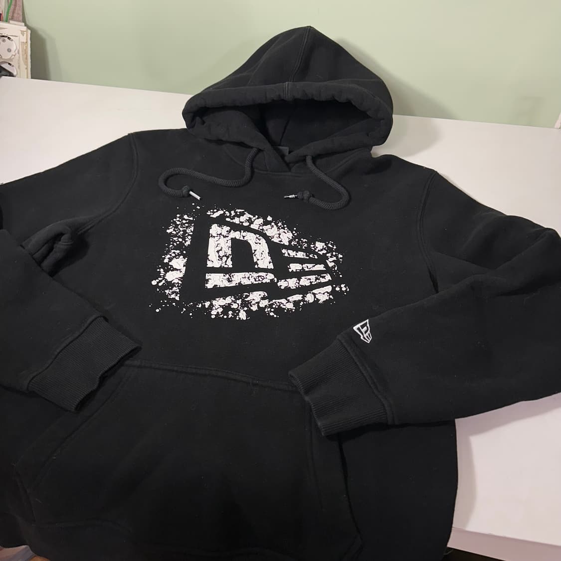 L-XL 뉴에라 빈티지그레이 멀티로고 오버핏 스웻셔츠 맨투맨 상품이미지2