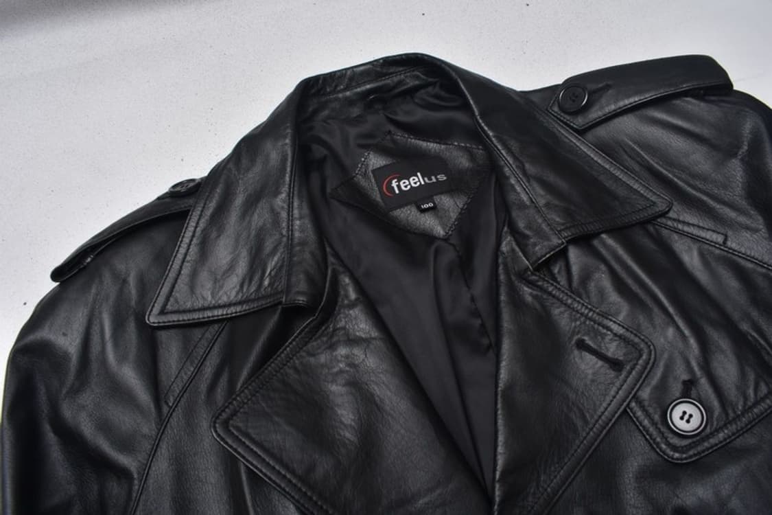 90S 레더 소가죽 트렌치 코트 100 M0073 상품이미지3