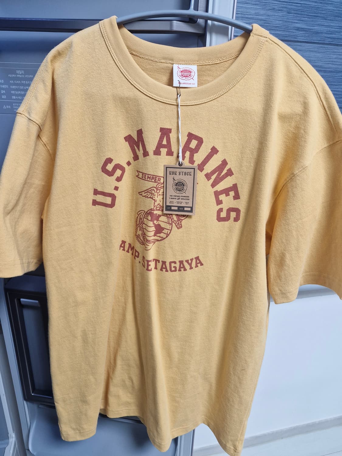 브론슨 U.S. Marines 옐로우 반팔티 XXL 상품이미지1