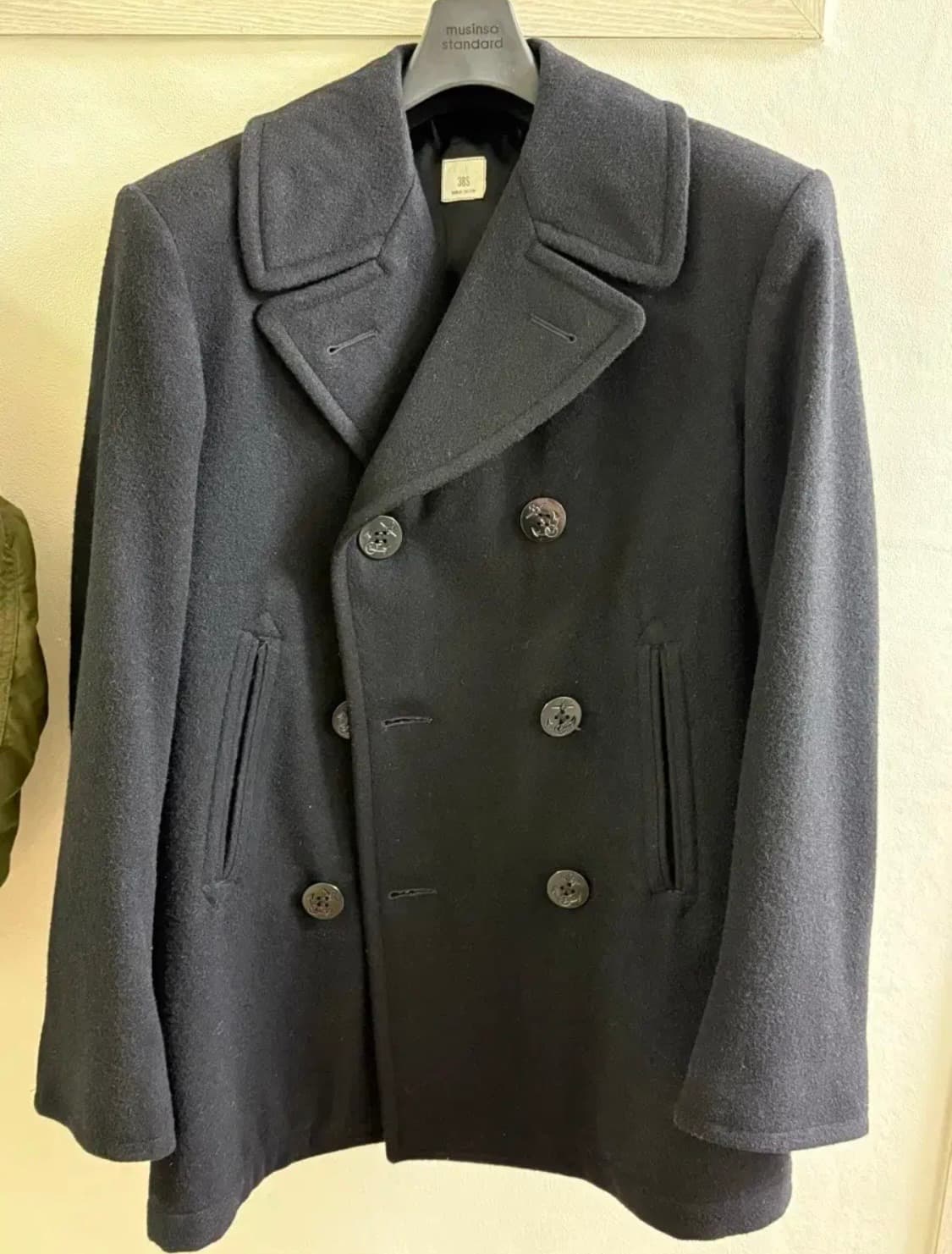 80s 오리지날 피코트: 블랙 / 38s(100-105) 데드스탁 상품이미지1