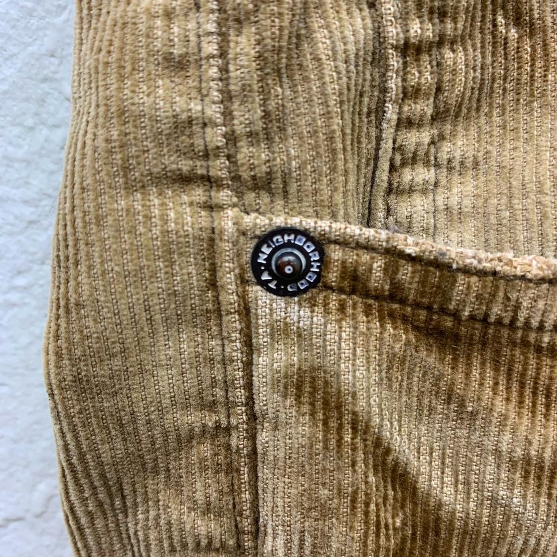 네이버후드 베이지 코듀로이 스트레이트 팬츠 상품이미지5