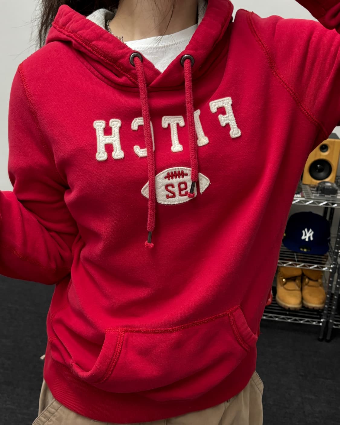 아베크롬비 FITCH 로고 후드티 상품이미지1