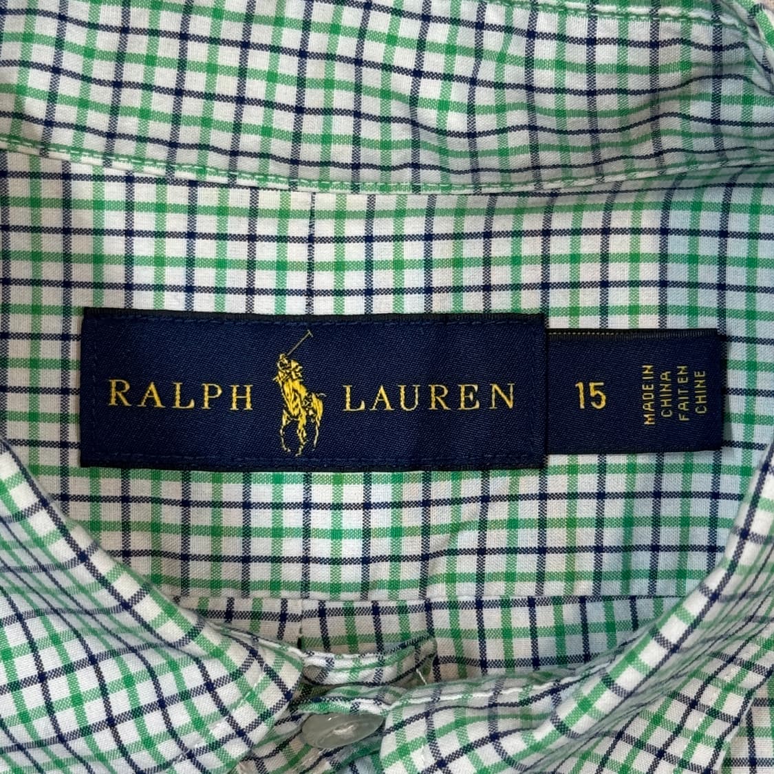 L) 폴로 랄프로렌 클래식 그린 체크 포플린 셔츠 상품이미지6
