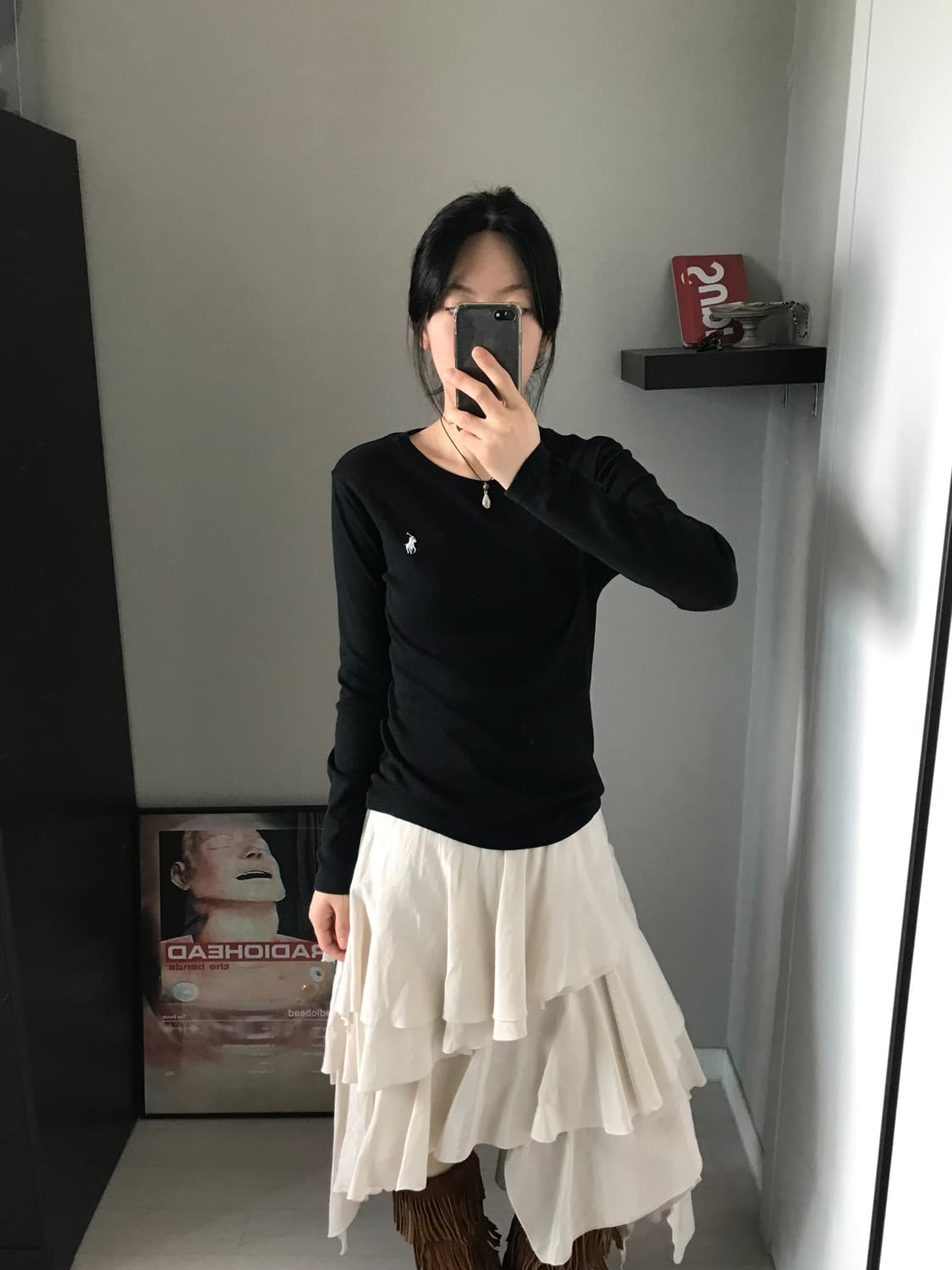 폴로 랄프로렌 QR코드택 포니로고 긴팔 롱슬리브티 상품이미지2