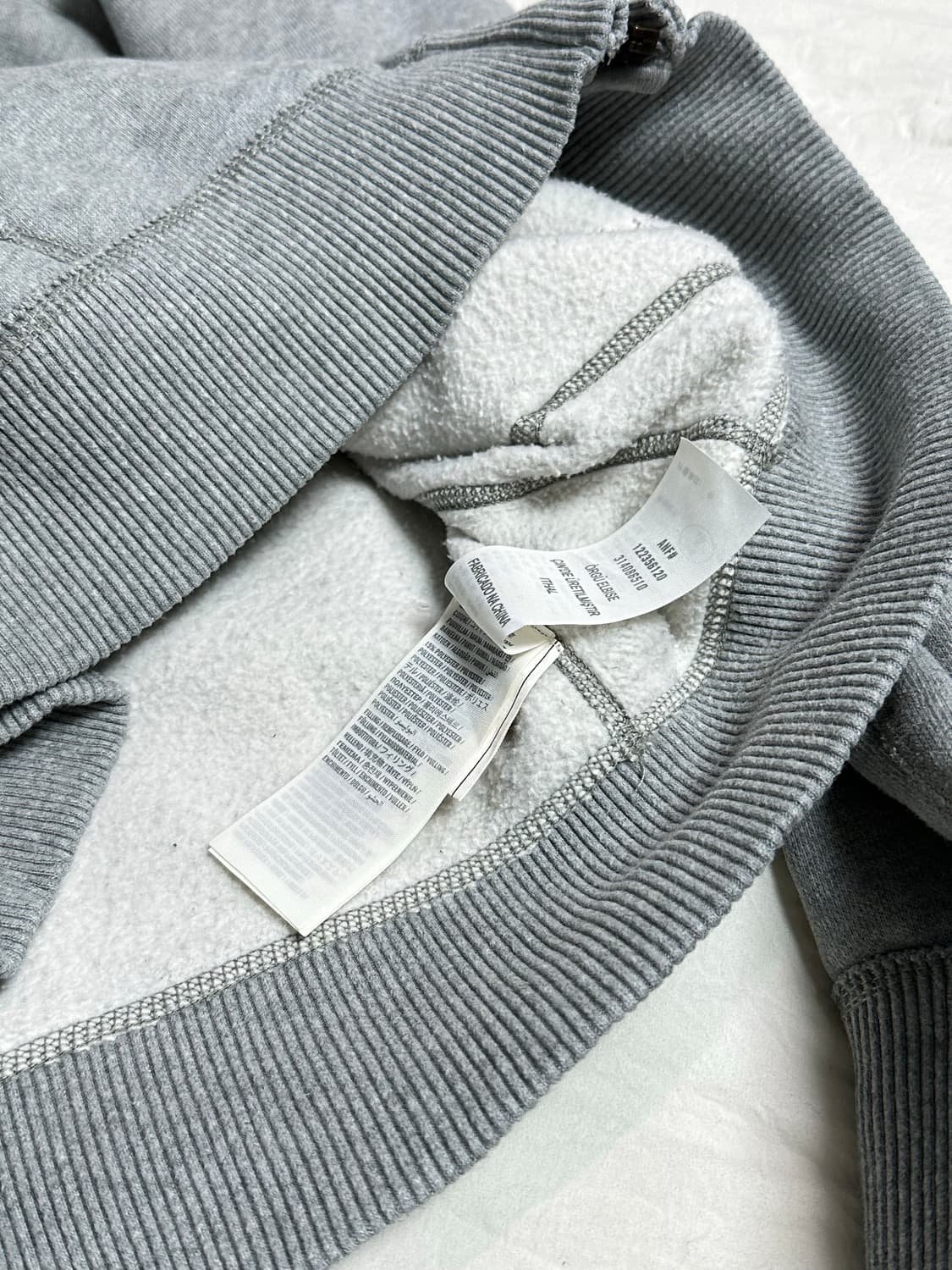 아베크롬비 후드 집업 그레이 빈티지 라지 상품이미지8