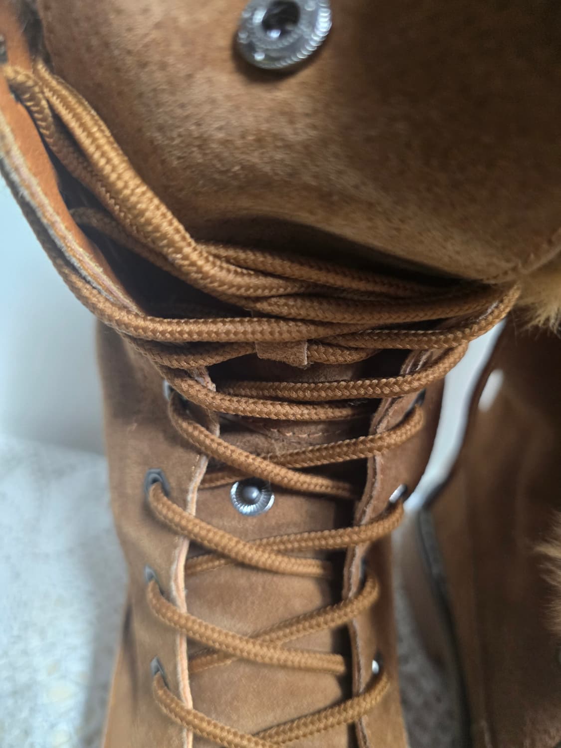 스웨이드 털 안감 브라운 워커 부츠 245 상품이미지8