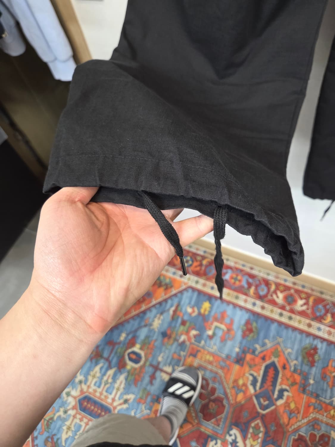 Nedews 밀리터리 립스타 와이드 파라슈트 카고팬츠 27 28  상품이미지3