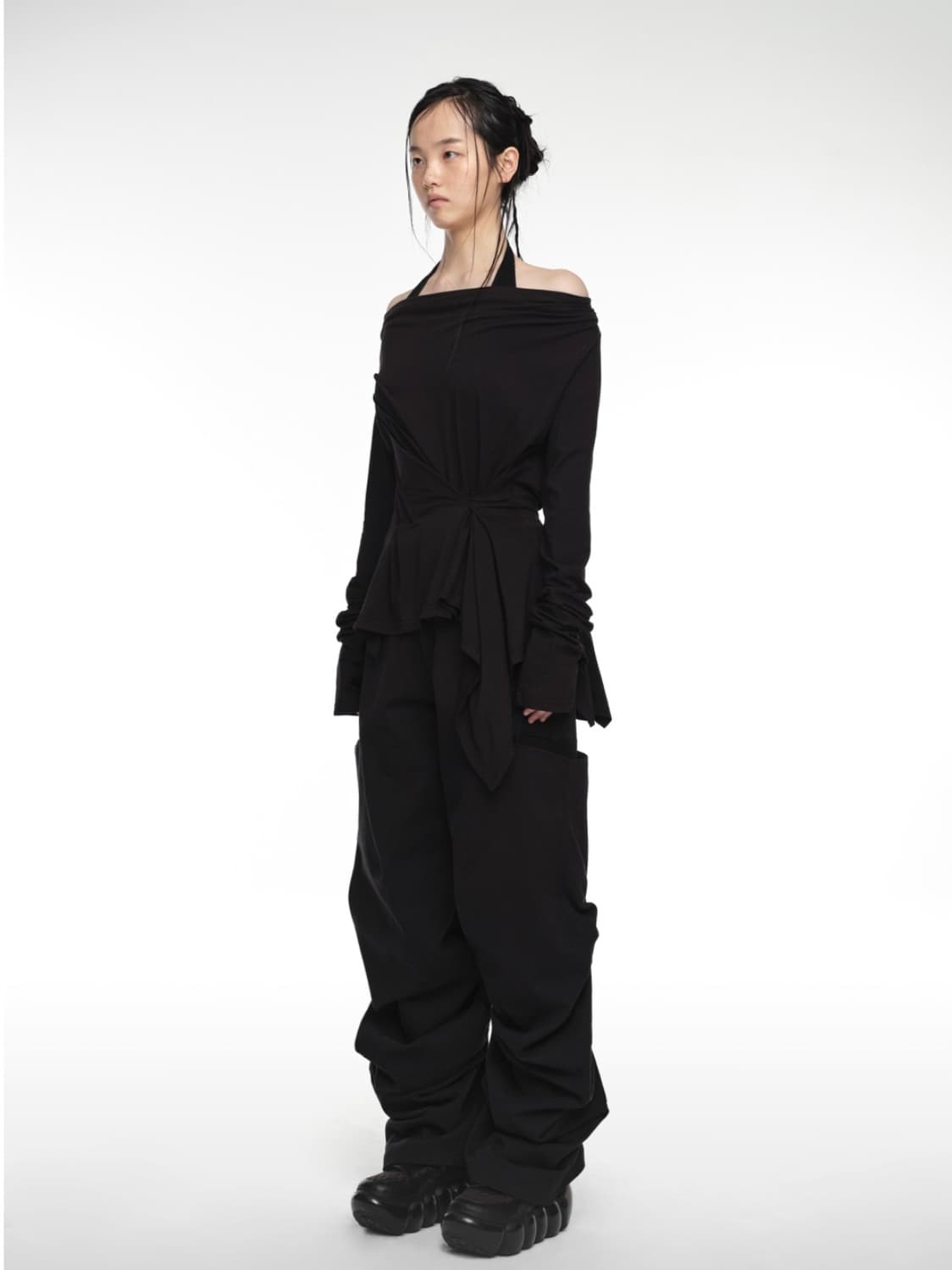 나체 드레이핑 롱슬리브 상품이미지3