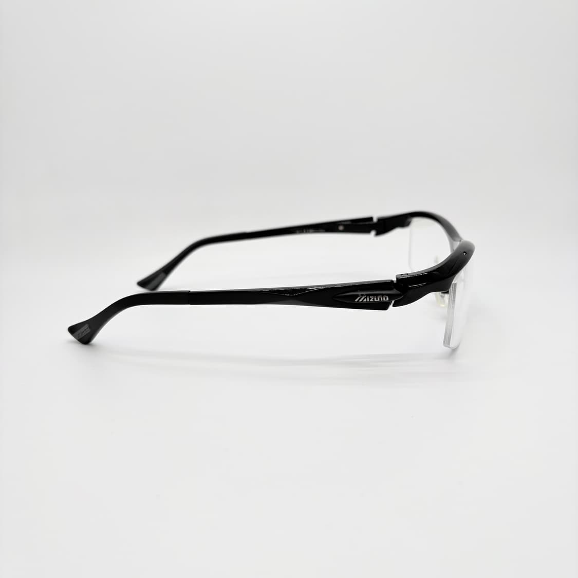 MIZUNO 미즈노 블랙 고글 반무테 안경 상품이미지5