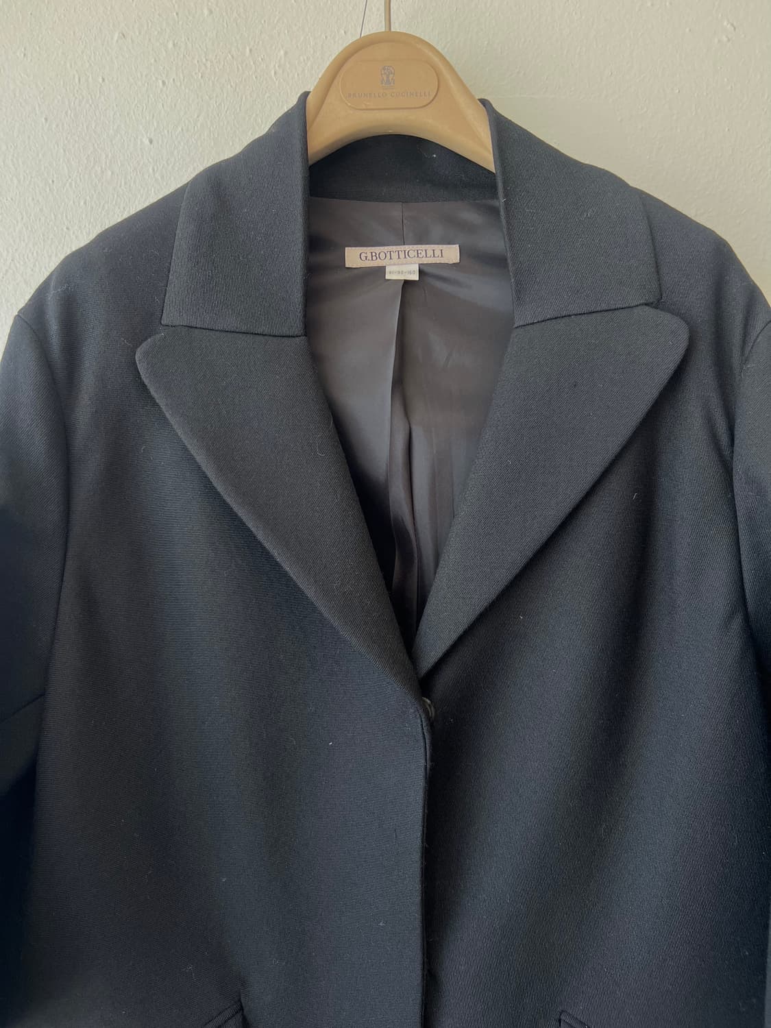  지보티첼리 여성 블랙 간절기 울코트  상품이미지1